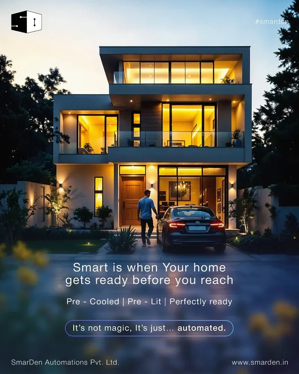 This is the feeling I deliver. Your home gets ready before you even step inside. Pre-cooled, pre-lit, and perfectly welcoming after a long day. It's not magic, it's just the smart, automated lifestyle you deserve.