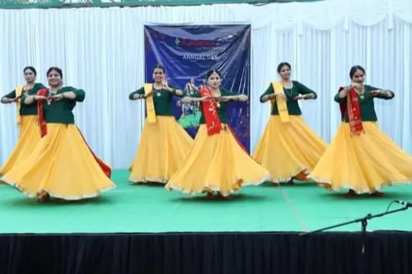 A moment of perfect synchronization during our Annual Day show. You can see the result of countless hours of practice in the graceful postures and coordinated movements of my students.