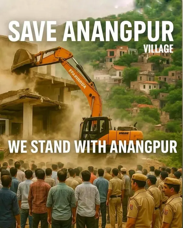 The "Save Anangpur" movement is a symbol of resistance against forced land acquisition. This fight is not just for one village; it is for every farmer and community being displaced in the name of progress. We will not let our heritage be bulldozed.