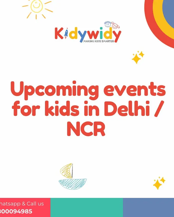 I am always on the lookout for the next fun thing for your kids. Follow me for regular updates on exciting upcoming events for children all over Delhi and NCR.