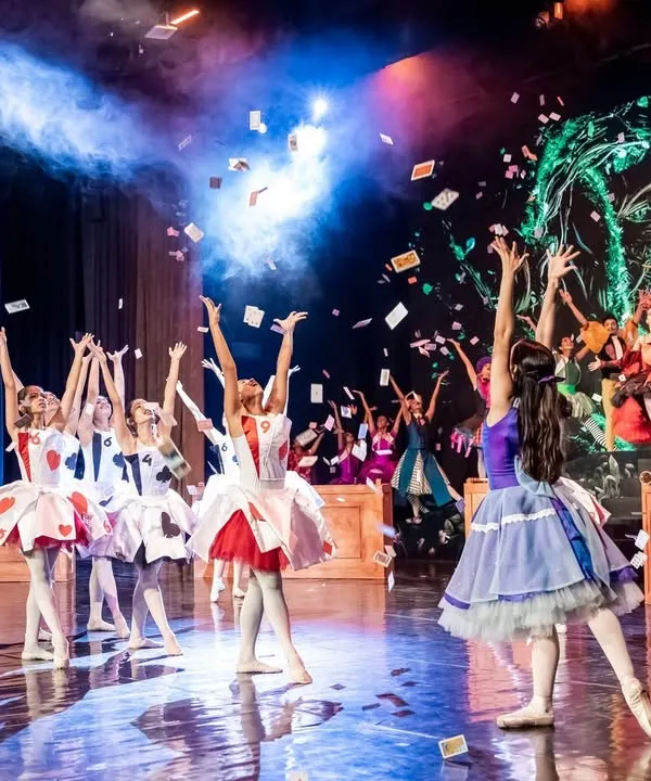 We create moments of pure magic on stage. This finale from our "Alice in Wonderland" production captures the energy and scale we bring, combining a large cast, dynamic choreography, and immersive digital scenery for a truly unforgettable show.