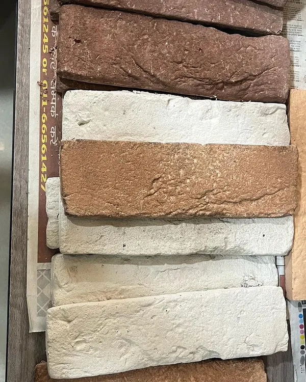 These are some of the natural wall cladding options we love to work with, made from Indian rocks and clay. We prioritize using locally sourced, eco-friendly materials to reduce the carbon footprint of our projects and create spaces that are in harmony with nature.