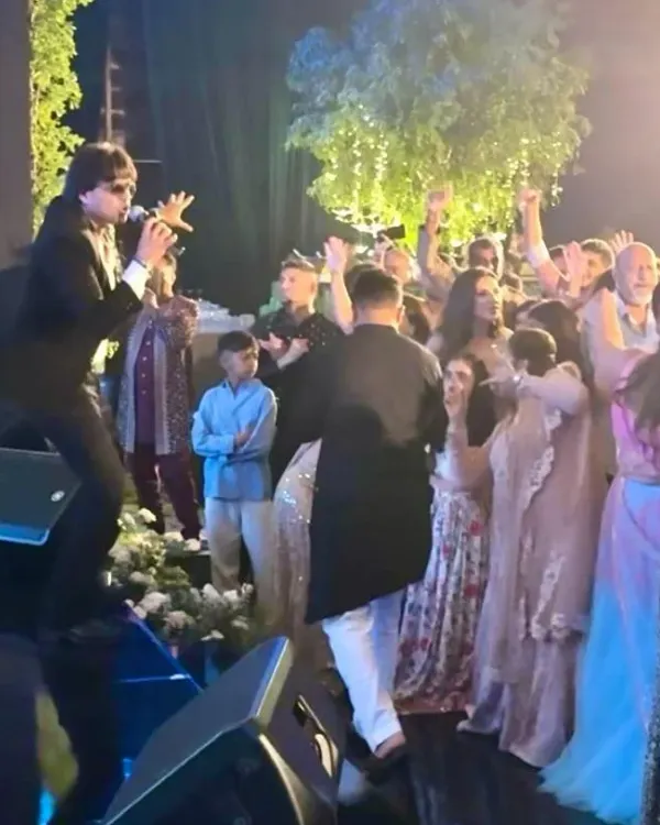The party doesn't stop. Here I am, right in the middle of the crowd at a Bali wedding, making sure the energy is high and everyone is part of the celebration.