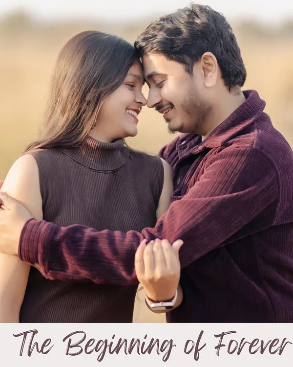 A perfect example of a candid moment. This tight close-up captures the genuine smiles and affection between the couple, showcasing their natural chemistry.