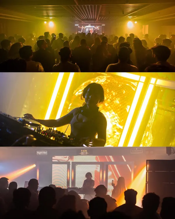 This collage captures the essence of opening for Parra for Cuva. The packed venue, the golden lights, and me at the console, all part of a night that was a huge milestone in my career. The energy was pure gratitude.