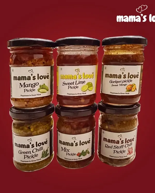 A glimpse of my complete 6-in-1 pickle collection. Each jar is packed with traditional flavors and a lot of love, made just for you.