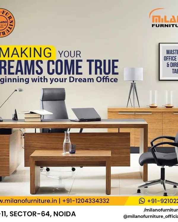 We help make your dreams come true, beginning with your dream office. We are masters in office chairs and director tables, creating a professional and stylish work environment.