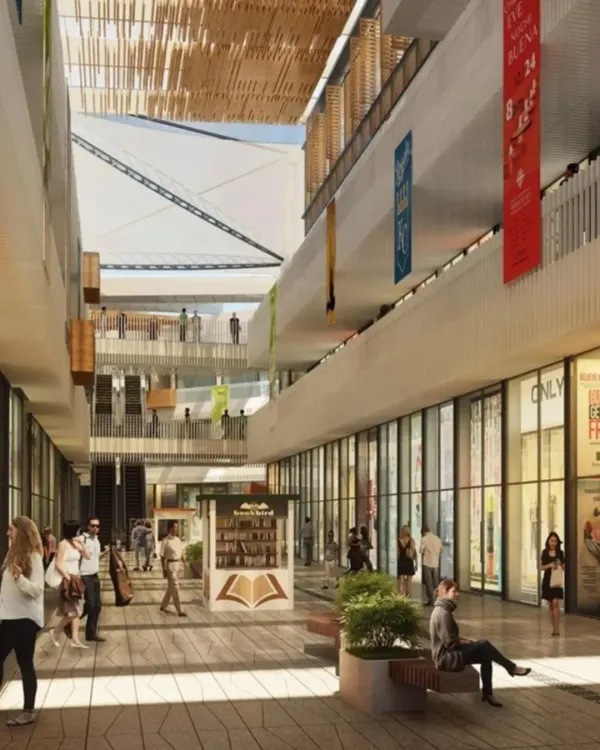 For AIPL Joystreet in Nagpur, we drew inspiration from the energy of Indian streets. This rendering shows how we created a walkable urban experience with open corridors, layered public zones, and a fluid pedestrian flow.