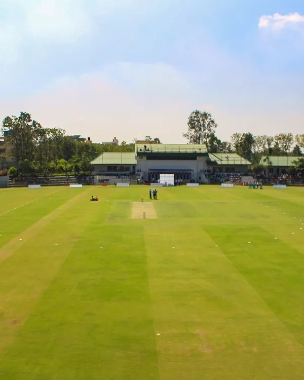 A perfect morning at Just Cricket Academy. Our pristine, BCCI-approved ground is ready for another day of high-intensity training and practice matches.