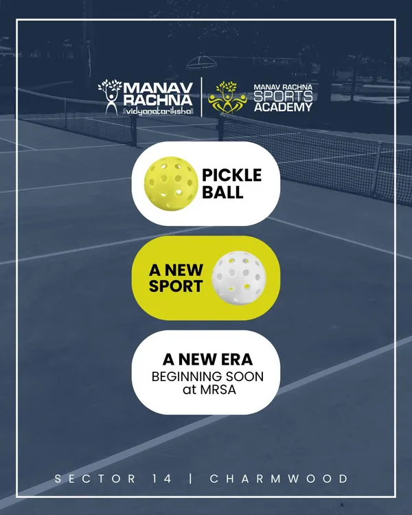 A new sport, a new era. We are excited to announce that Pickleball, the fastest-growing sport in the world, is coming soon to our Sector 14 and Charmwood locations.
