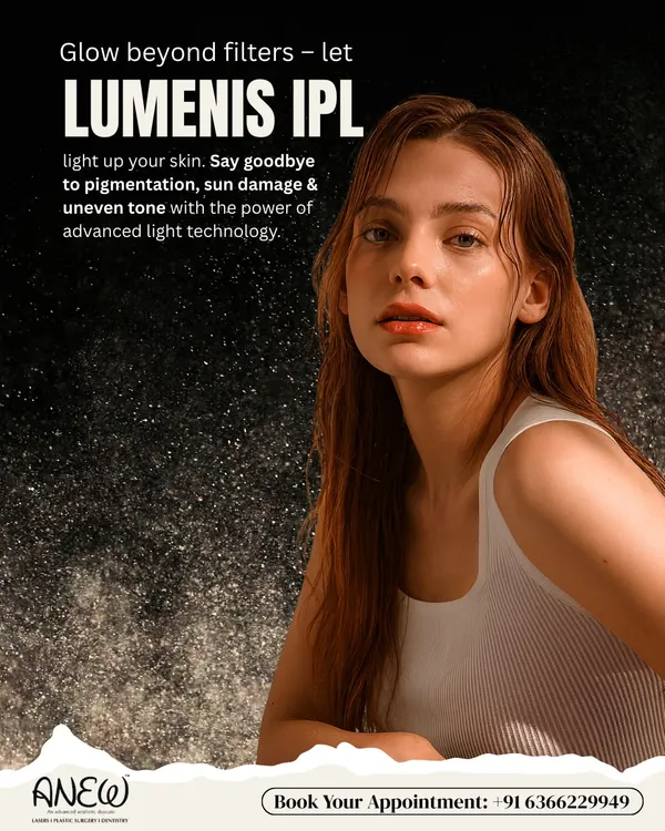 Glow beyond filters with Lumenis IPL. This advanced light technology lights up your skin, helping you say goodbye to pigmentation, sun damage, and uneven tone.
