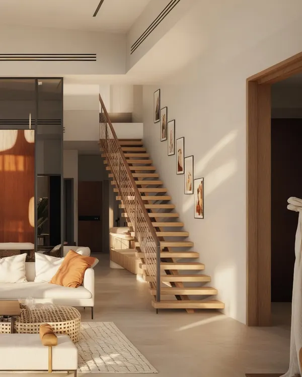 A holiday home in Kangra, designed as two separate villas for an extended family. The architecture is sleek and contemporary, with large openings and expansive balconies to frame the breathtaking valley views.