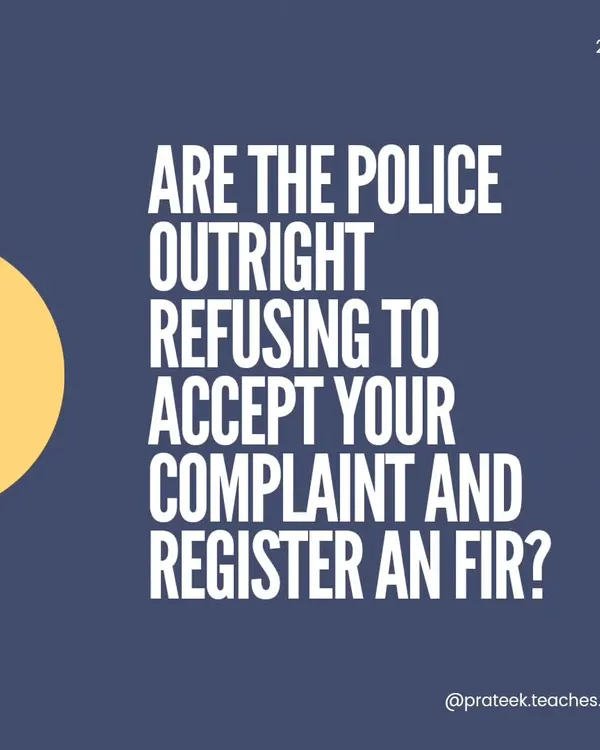 What to do if the police refuse to register your FIR? Knowing your rights is the first step when dealing with law enforcement. This guide explains the exact procedure to follow if you find yourself in a situation where the police are not accepting your complaint, ensuring your voice is heard and the legal process is initiated correctly.