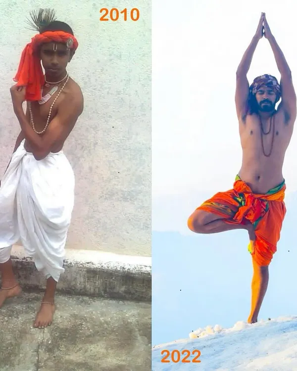 My transformation from 2010 to 2022. This journey has been one of dedication, practice, and the profound power of yoga to shape both body and mind.