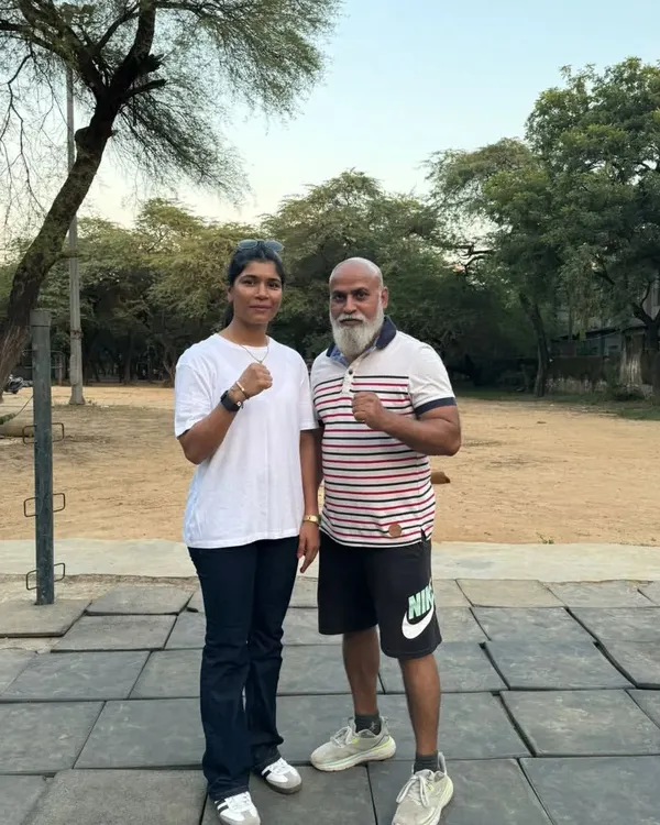 Age is just a number at our academy. Here is one of our senior members with his coach, proving that the spirit of a fighter has no age limit.