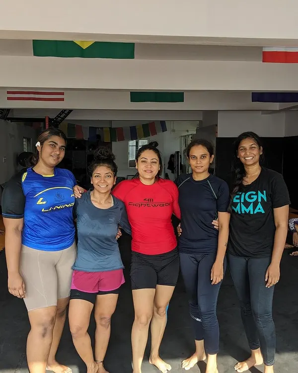 Every day is women's day at Reign MMA. A shot of some of our strong female grapplers after a tough session.