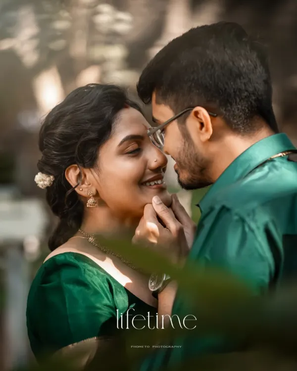 A gentle touch, a shared smile. These are the simple, beautiful moments we love to capture during a pre-wedding shoot.