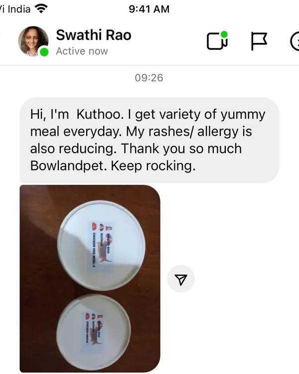 We were so happy to receive this message. Seeing that our varied meal plans are helping Kuthoo with her rashes and allergies is exactly why we started this kitchen. A healthy pet is a happy pet!