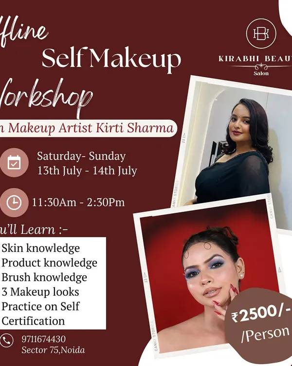 Ready to learn makeup yourself? My offline self-makeup workshop is perfect for you. I teach everything from the basics of skin and product knowledge to creating three different makeup looks, all in a hands-on, supportive class with certification.