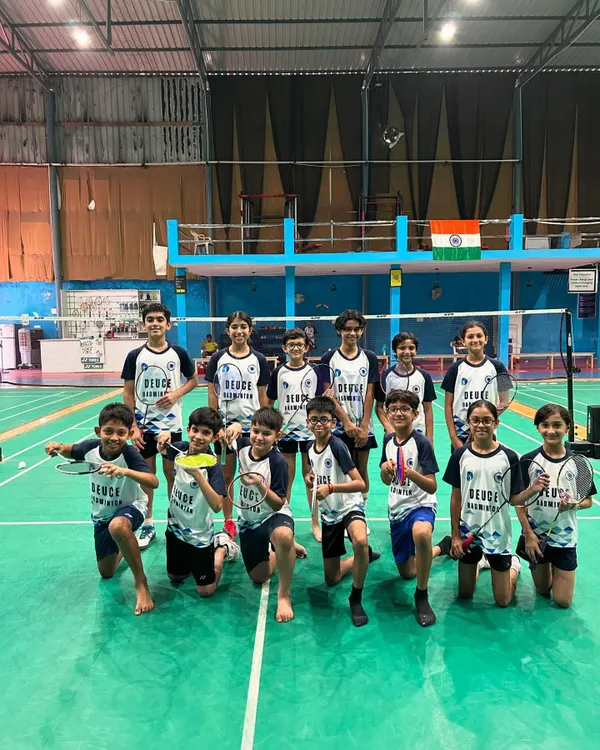The full squad, dressed in our academy jerseys, ready for the Haryana State Championship. We compete as a unified team.