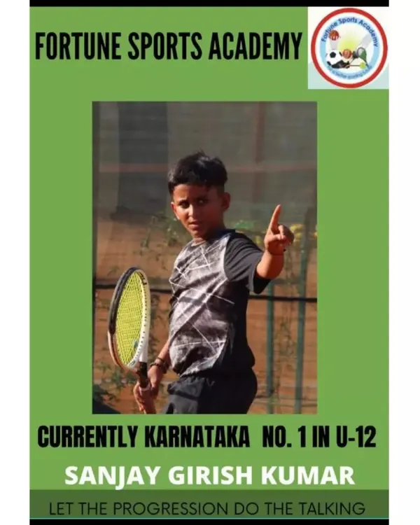 We believe in letting the results speak for themselves. We are incredibly proud to announce that our player, Sanjay Girish Kumar, is currently ranked Karnataka State No. 1 in the U-12 category. This is a testament to his hard work and our structured tennis coaching program.