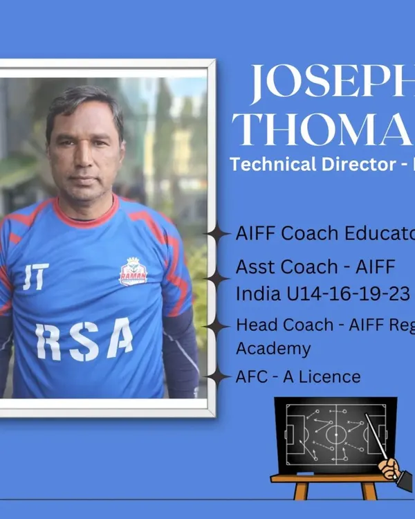 We are led by our Technical Director, Joseph Thomas, an AIFF Coach Educator and former coach for multiple Indian national youth teams. His vast experience at the highest levels of Indian football shapes the professional quality of every program we offer.