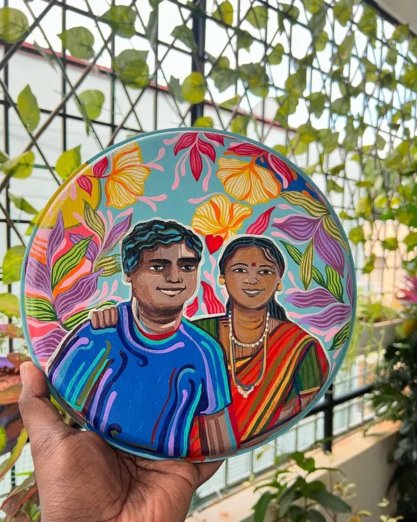 This is what I love to do most: turning a cherished photograph into a piece of art that you can keep forever. This custom family portrait plate was a birthday surprise, and it holds a special memory of a son and his mother.
