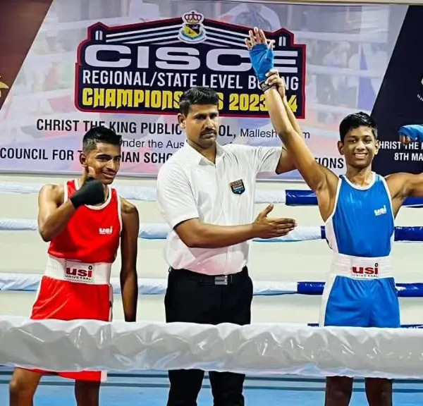 This is what we train for. A moment of victory for my student Mohit Kumaran at the CISCE Regional Boxing Championship. I teach my boxers to be ready for the ring, and the results speak for themselves.