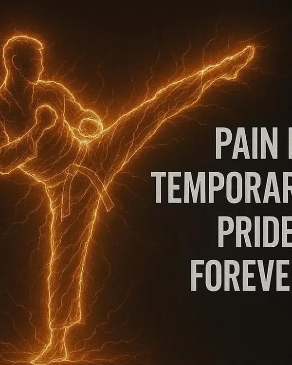This says it all. The pain you feel during training is temporary, but the pride you earn from pushing through it lasts a lifetime.