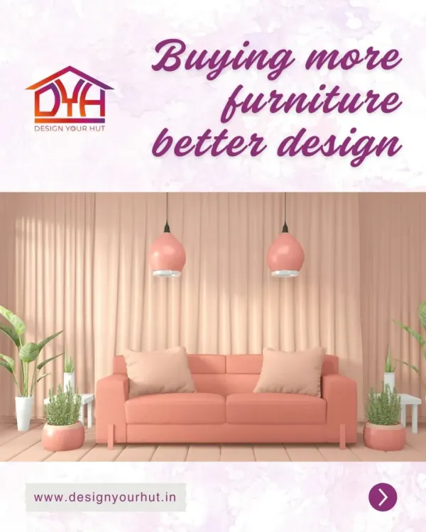 Buying more furniture does not equal better design. True luxury is about balance and character. This image of a simple, well-curated living room shows that the right pieces in the right layout are far more impactful than a room full of clutter.