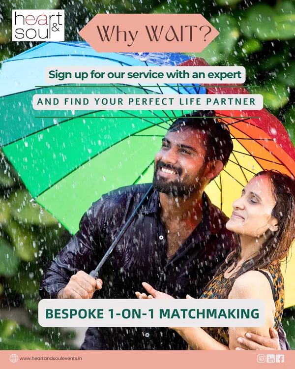 Finding someone who makes you smile even in the pouring rain. My service helps you find a partner who brings joy to every season of life.