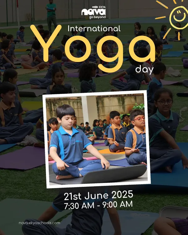 A moment of calm and focus during our International Yoga Day celebration. I believe yoga offers what learners need most: balance, focus, and the presence of mind to navigate their day with quiet strength.