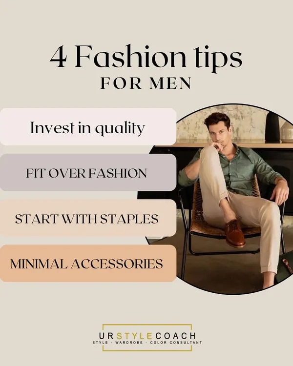 Here are four foundational tips to elevate your style. I focus on investing in quality pieces, prioritizing fit over fleeting fashion trends, starting with staples, and using minimal accessories for a polished look.