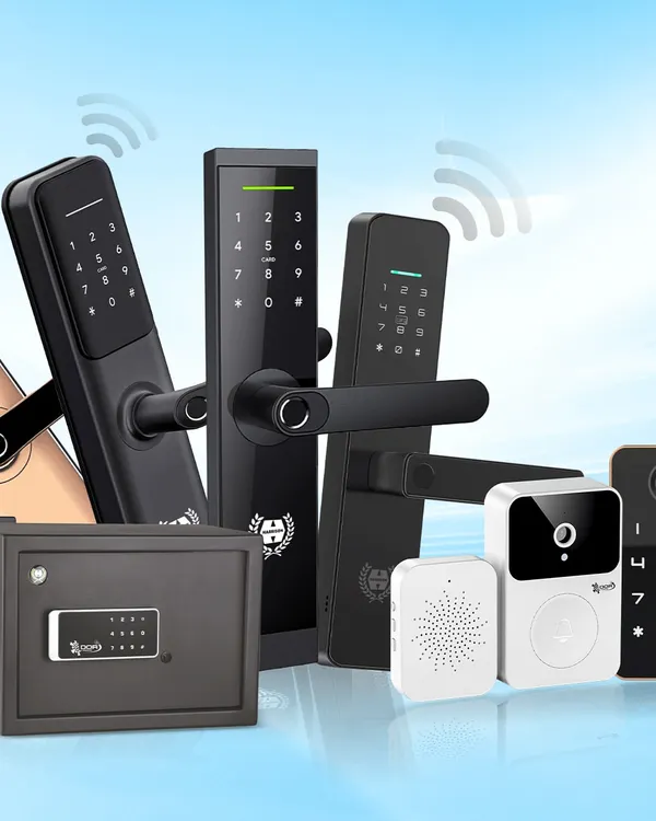 As India's trusted number one lock brand, we offer a complete range of security solutions. This image showcases our digital door locks, wardrobe locks, and safes, all built on a 75+ year legacy of trust.