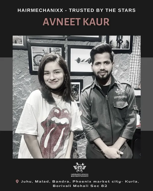 The stunning Avneet Kaur chose us for her grooming and styling. When style icons trust you with their glam, you know you're doing something right. We're all about making every visit a star-studded experience.