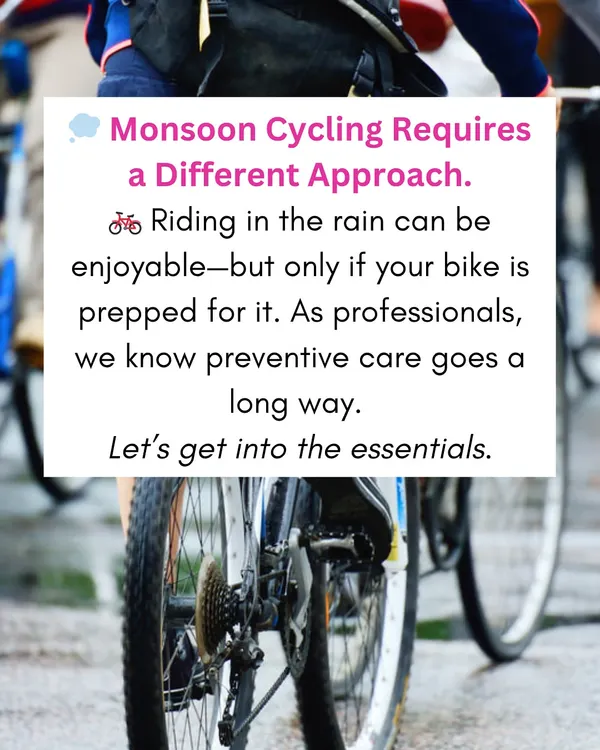 Riding in the Mumbai monsoon requires a different approach to bike care. As professionals, we know that preventive maintenance is the key to protecting your bike from water damage.
