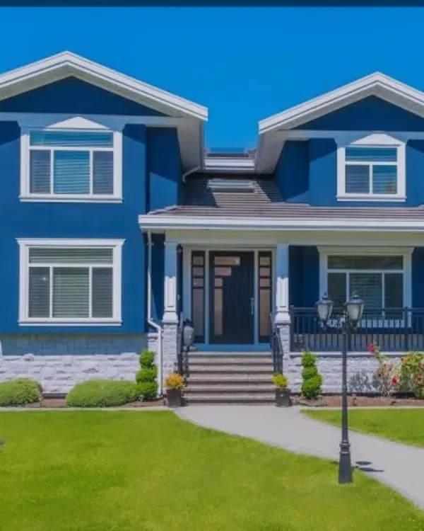 A deep blue exterior can give your home a sophisticated and memorable look. Paired with white trim, it's a classic combination that feels both modern and timeless.
