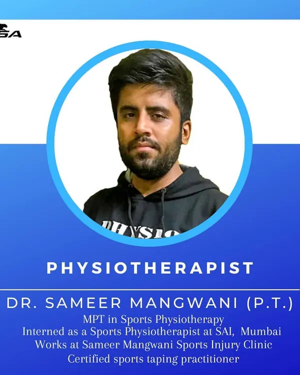 Introducing Dr. Sameer Mangwani, a certified sports taping practitioner with a Master's in Sports Physiotherapy. His goal is to work with athletes across all sports to nurture their talent and help them remain injury-free.