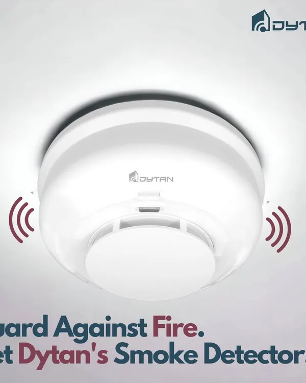 Guard against fire with our smart smoke detector. It can work as a standalone alarm or integrate with your security system to send immediate alerts.
