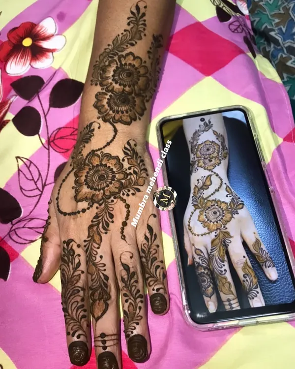 Say Massallah! The client showed me a picture on her phone, and I recreated the design for her. I love bringing your inspiration to life.