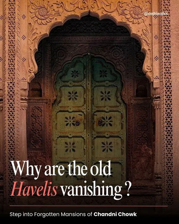 "Why are the old Havelis vanishing?" This is the question that drives our most passionate heritage walk. We step behind crumbling facades to uncover the stories of Chandni Chowk's forgotten mansions.