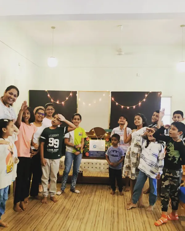 A fun group shot filled with silly poses after our 'Nautical Narratives' session. It’s not just about telling stories; it’s about creating moments of shared joy and laughter.