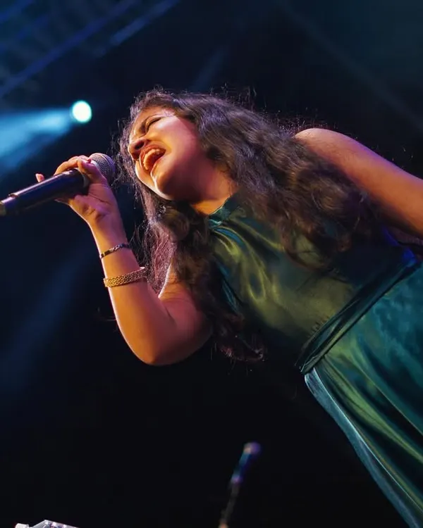 On stage is where I feel most alive. This was from a performance at the Armed Forces Medical College in Pune, where my band and I blended classical raagas with rock riffs for an unforgettable night. I love connecting with the crowd and sharing the energy of live music.