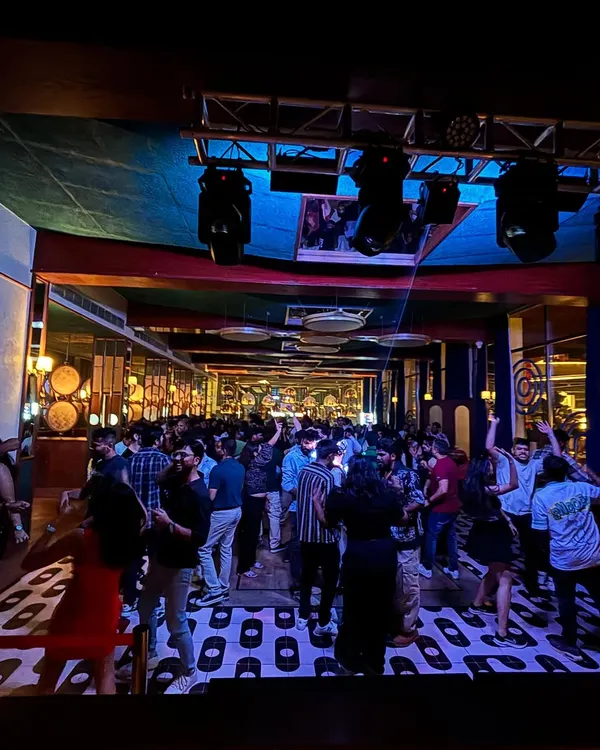A view of the packed floor during one of my weekend residencies. My goal is to create a space where people can let loose and just dance, driven by a seamless flow of music.