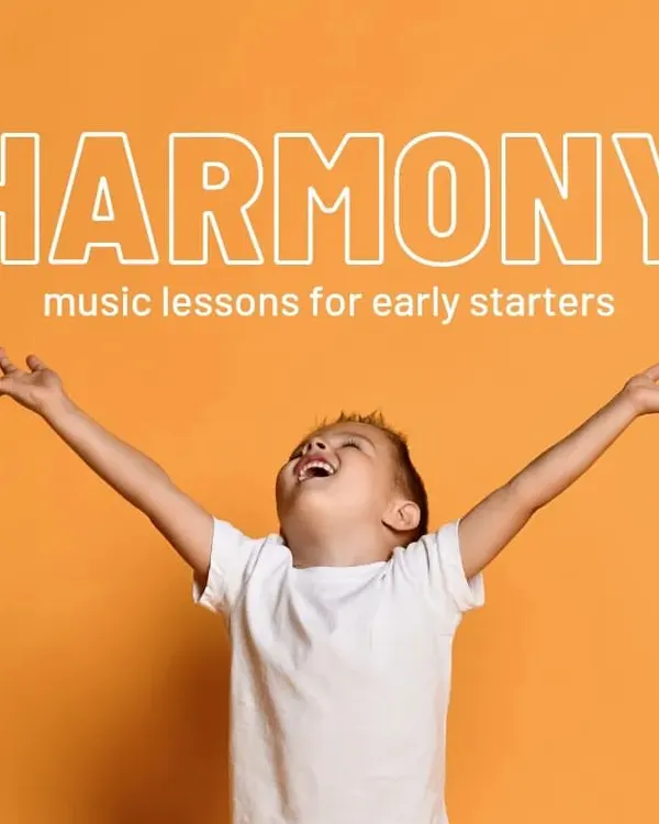Our Harmony music lessons are perfect for early starters. We believe music education is vital for developing a child's intellectual, motor, and emotional skills in a joyful and expressive way.