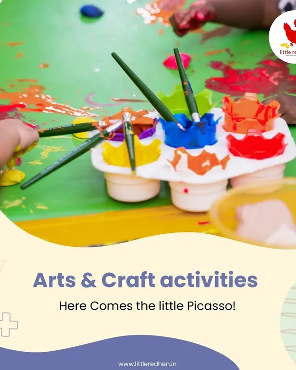 Here comes the little Picasso. Our arts and crafts activities are all about unleashing creativity. We provide the tools and the freedom for children to explore, imagine, and create their own masterpieces.