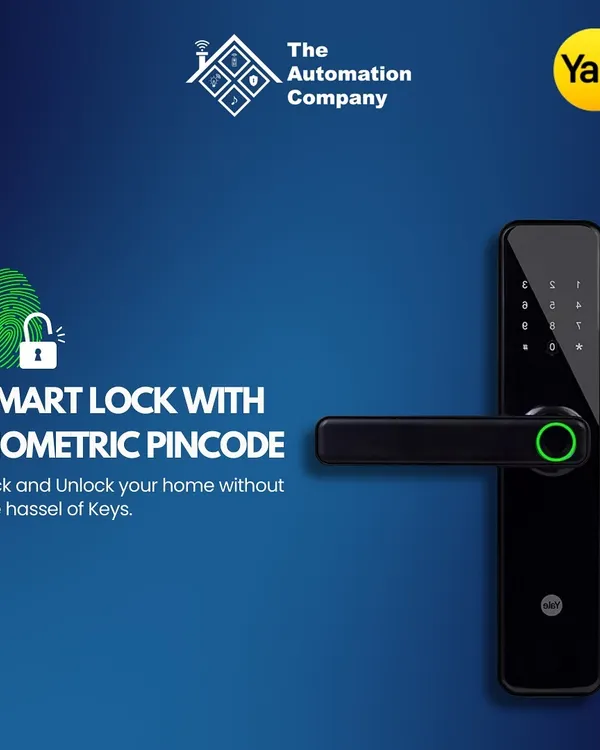 I offer advanced keyless entry solutions like this Yale smart lock. It allows you to unlock your door using a biometric fingerprint or a secure PIN code, removing the need to carry keys while enhancing your home's security.