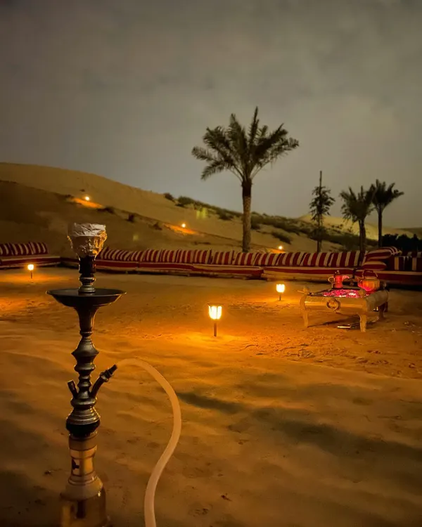 Habibi, come to Dubai. The vibe of a desert night with a shisha setup. My travels heavily influence my music, and this trip to the UAE brought a whole new wave of inspiration.