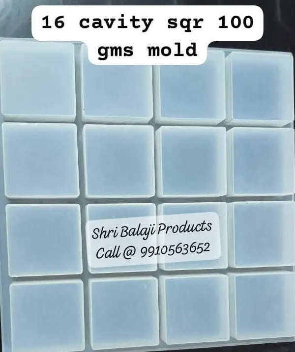 For makers who need to produce in volume, this 16-cavity square mold is a workhorse. It creates uniform 100-gram bars, and its flexible silicone makes de-molding quick and simple.