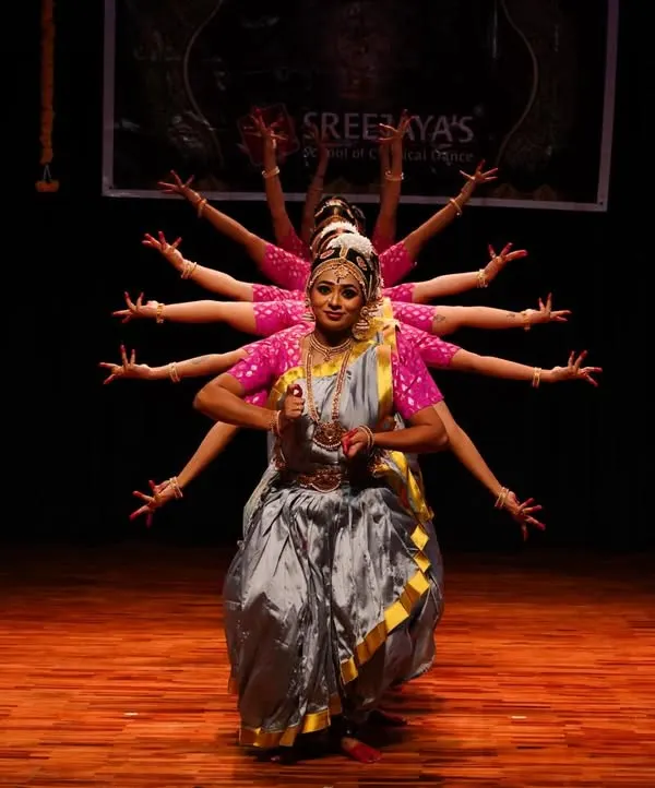The true beauty of Bharatanatyam is in our unity. This performance, where each dancer becomes a part of a larger divine form, represents the strength and togetherness we build at my school.